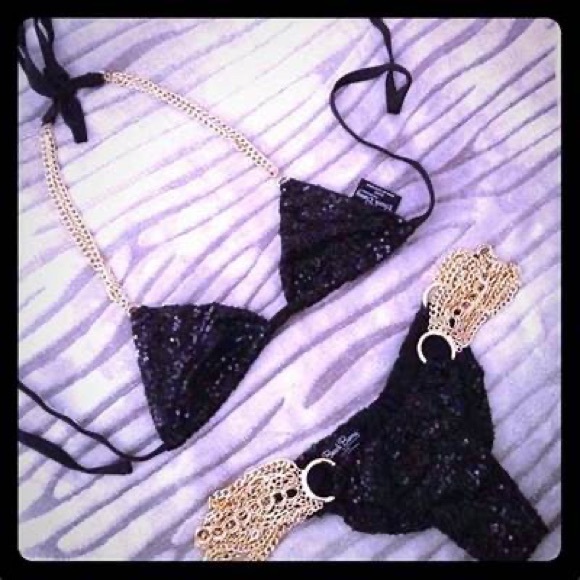 Beach Bunny Swim Iso Beach Bunny All That Glitters Bikini Bottoms